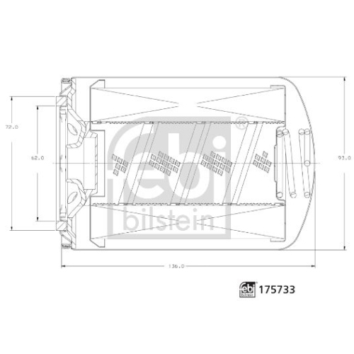 Kühlmittelfilter FEBI BILSTEIN 175733 für DAF