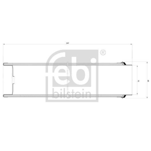 Luftfilter FEBI BILSTEIN 173138 für MERCEDES-BENZ CASE IH LIEBHERR CLAAS FENDT