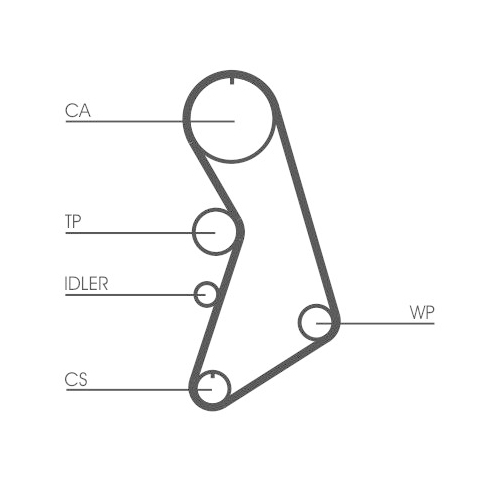 Zahnriemensatz CONTINENTAL CTAM CT909K10 für AUDI SEAT SKODA VW