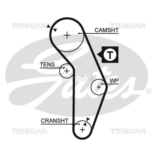 Zahnriemensatz TRISCAN 8647 42005 für
