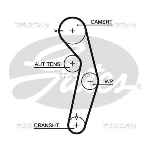 Zahnriemensatz TRISCAN 8647 42010 für