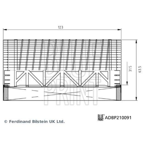 Blue Print 1x ADBP210091BP Ã–lfilter mit Dichtring