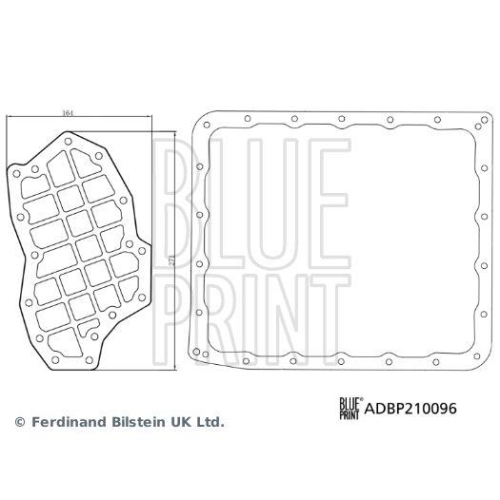 Blue Print 1x ADBP210096BP GetriebeÃ¶lfiltersatz, Automatikgetriebe