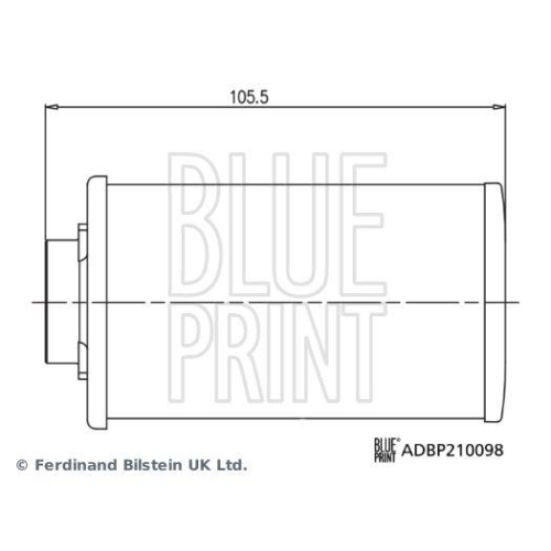 Blue Print 1x ADBP210098BP GetriebeÃ¶lfilter, Direktschaltgetriebe