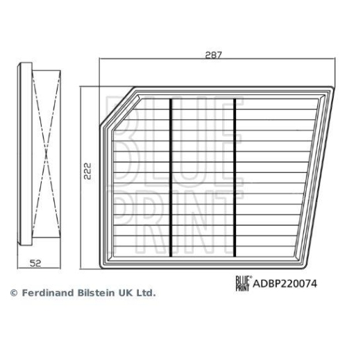 Blue Print 1x ADBP220074BP Luftfilter