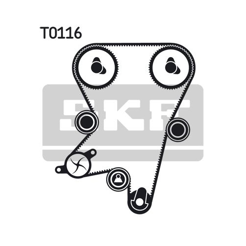 Wasserpumpe + Zahnriemensatz SKF VKMC 05222 für OPEL VAUXHALL CHEVROLET DAEWOO