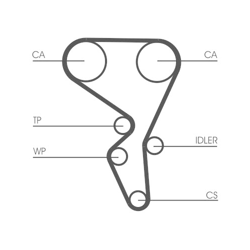 Wasserpumpe + Zahnriemensatz CONTINENTAL CTAM CT1065WP2 für CITROËN PEUGEOT