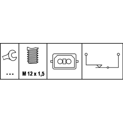 Bremslichtschalter HELLA 6DD 008 622-161 für AUDI VW