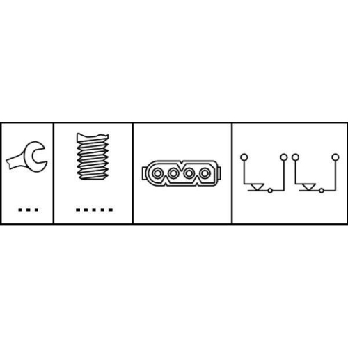 Bremslichtschalter HELLA 6DF 007 666-001 für BMW OPEL GENERAL MOTORS KRAMER