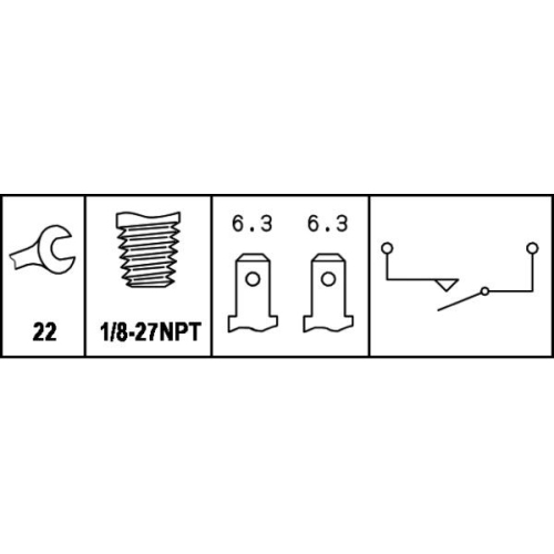 Bremslichtschalter HELLA 6DF 007 669-001 für ALFA ROMEO FIAT FERRARI