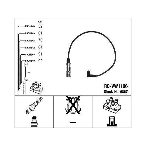 Zündleitungssatz NGK 6867