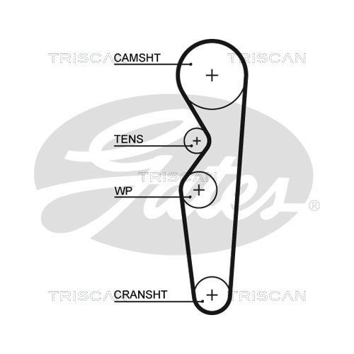 Zahnriemen TRISCAN 8645 5138 für FORD DANA