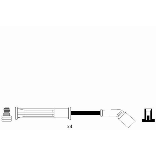 Zündleitungssatz NGK 4081 für RENAULT DACIA
