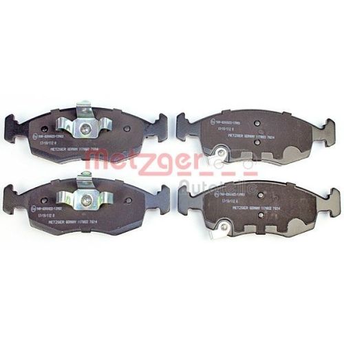 Bremsbelagsatz, Scheibenbremse METZGER 1170822 GREENPARTS für CHRYSLER FIAT