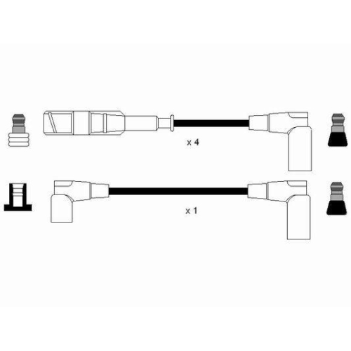 Zündleitungssatz NGK 0742 für MERCEDES-BENZ STEYR SMART MAYBACH