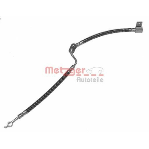 Bremsschlauch METZGER 4112227 für MAZDA, Vorderachse rechts