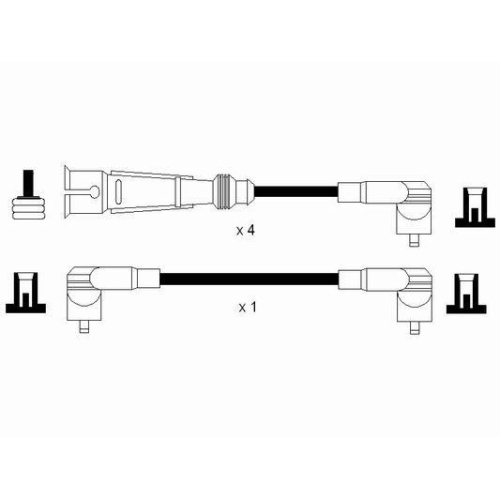 Zündleitungssatz NGK 0964 für AUDI SEAT SKODA VW LAMBORGHINI BENTLEY