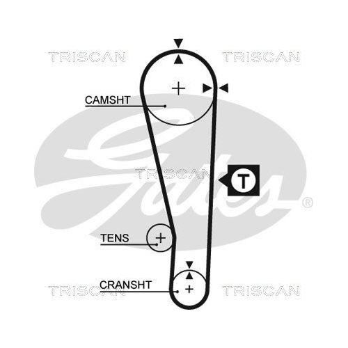 Zahnriemensatz TRISCAN 8647 50013 für