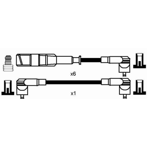 Zündleitungssatz NGK 0954 für AUDI SEAT SKODA VW LAMBORGHINI BENTLEY