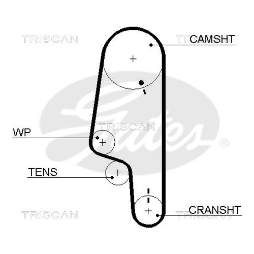 Zahnriemen TRISCAN 8645 5426 für VW DANA