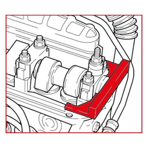 Einstelllineal, Nockenwelle KS TOOLS 400.9017 für AUDI SEAT SKODA VW