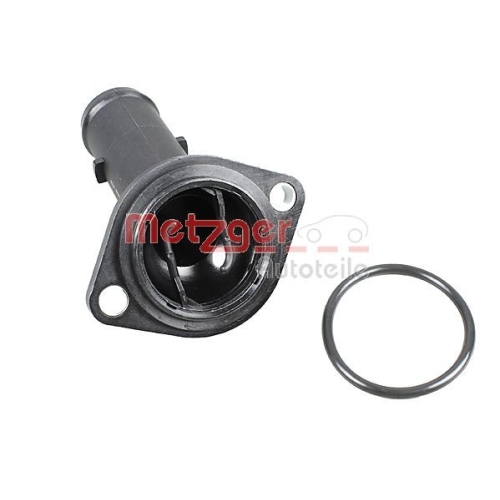 Kühlmittelflansch METZGER 4010273 für AUDI SEAT SKODA VW, Motorblock, Thermostat