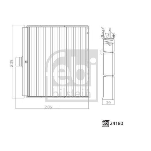 Filter, Innenraumluft FEBI BILSTEIN 24180 für RENAULT