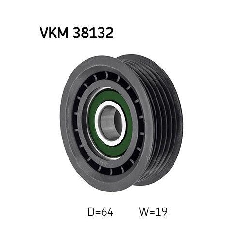 Umlenk-/Führungsrolle, Keilrippenriemen SKF VKM 38132 für MERCEDES-BENZ, links