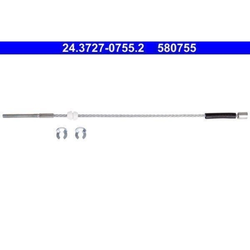 Seilzug, Feststellbremse ATE 24.3727-0755.2 für OPEL, vorne