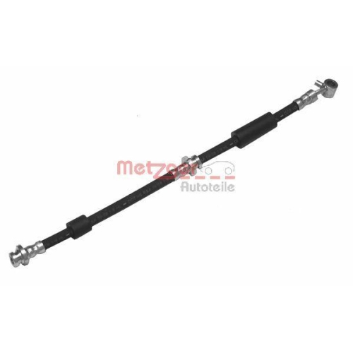 Bremsschlauch METZGER 4112536 für NISSAN, Vorderachse links