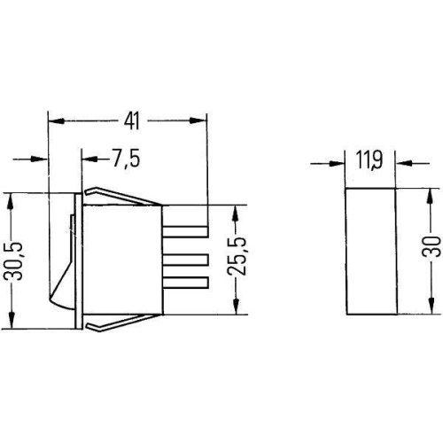 Schalter HELLA 6EH 004 406-042 für