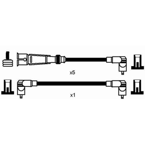 Zündleitungssatz NGK 0516 für AUDI SEAT SKODA VW LAMBORGHINI BENTLEY