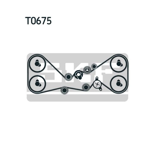 Wasserpumpe + Zahnriemensatz SKF VKMC 98114 für SUBARU