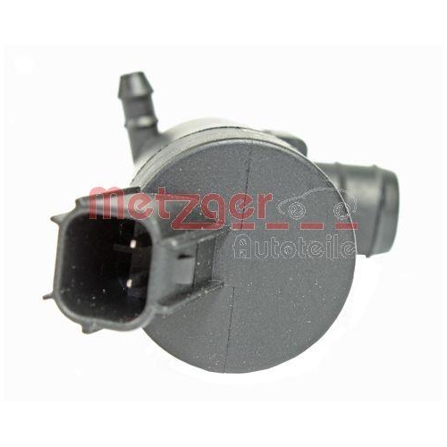 Waschwasserpumpe, Scheibenreinigung METZGER 2220038 für FORD VOLVO, vorne