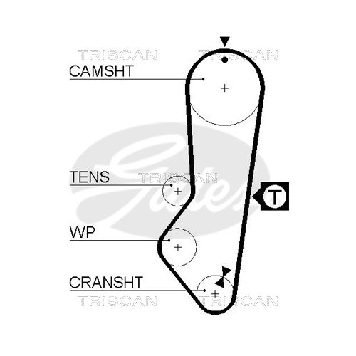 Zahnriemensatz TRISCAN 8647 16007 für