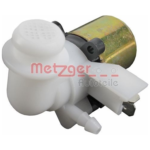 Waschwasserpumpe, Scheibenreinigung METZGER 2220045 für CITROËN FIAT, vorne