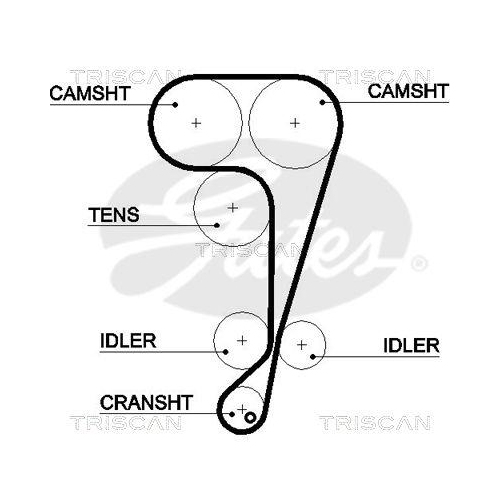 Zahnriemensatz TRISCAN 8647 16011 für FORD