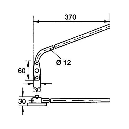 Halter, Außenspiegel HELLA 8HG 002 211-001 für FIAT MERCEDES-BENZ FAUN CASE IH