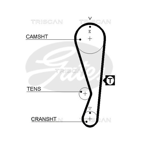Zahnriemensatz TRISCAN 8647 69002 für