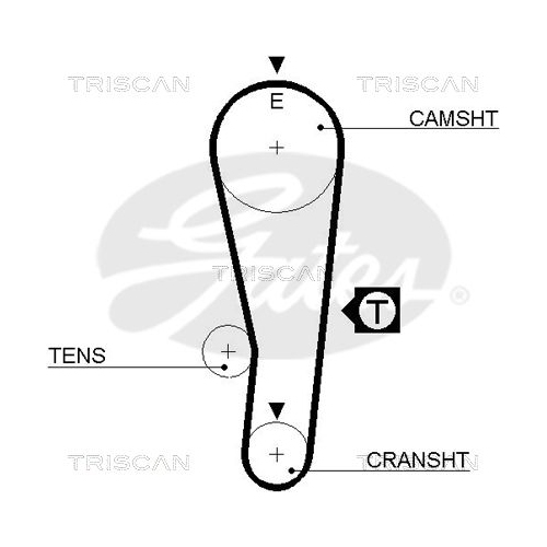 Zahnriemensatz TRISCAN 8647 69003 für