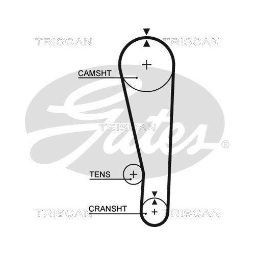 Zahnriemensatz TRISCAN 8647 69004 für