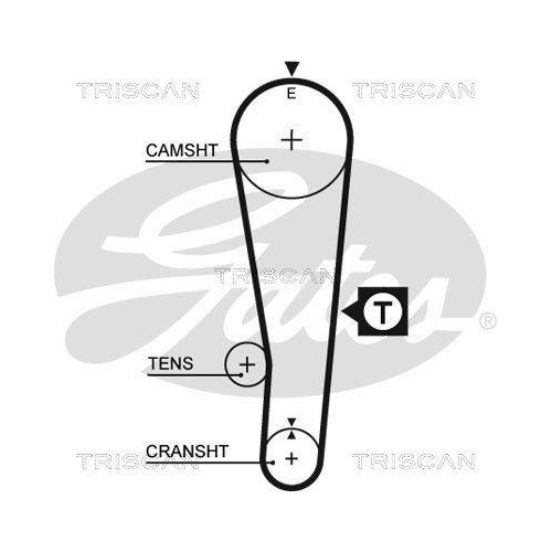 Zahnriemensatz TRISCAN 8647 69008 für