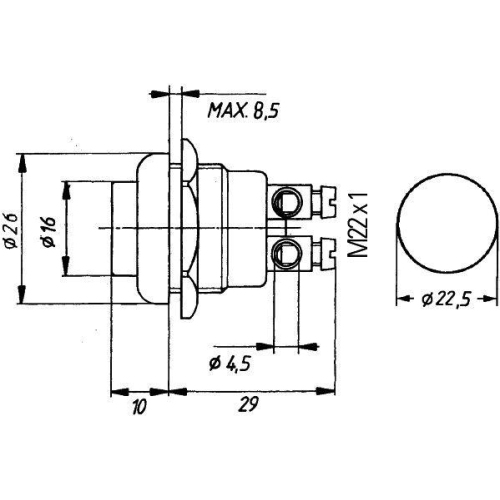 Zünd-/Startschalter HELLA 6JF 001 571-171