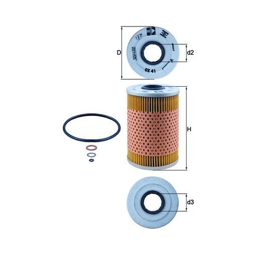 Ölfilter KNECHT OX 41D für BMW FORD GMC