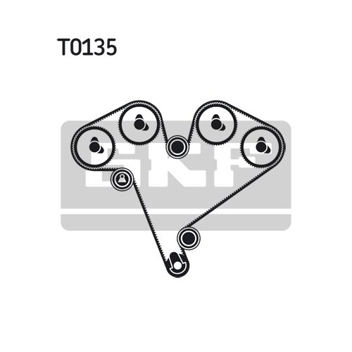 Zahnriemensatz SKF VKMA 05502 für OPEL SAAB VAUXHALL CADILLAC