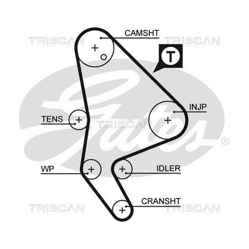 Zahnriemensatz TRISCAN 8647 10065 für CITROËN FIAT LANCIA PEUGEOT