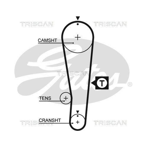 Zahnriemensatz TRISCAN 8647 10069 für