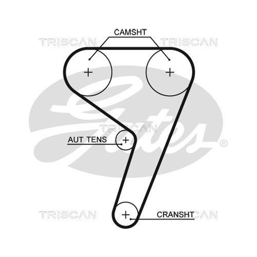 Zahnriemensatz TRISCAN 8647 10074 für