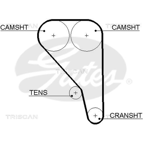 Zahnriemensatz TRISCAN 8647 16018 für FORD