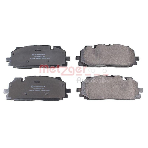 Bremsbelagsatz, Scheibenbremse METZGER 1170979 GREENPARTS für AUDI VW CUPRA